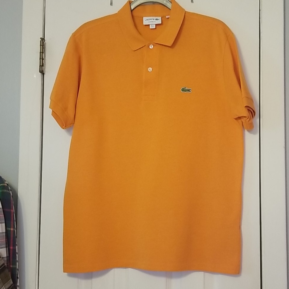 Men's Lacoste Size 4, Orange Polo Shirt